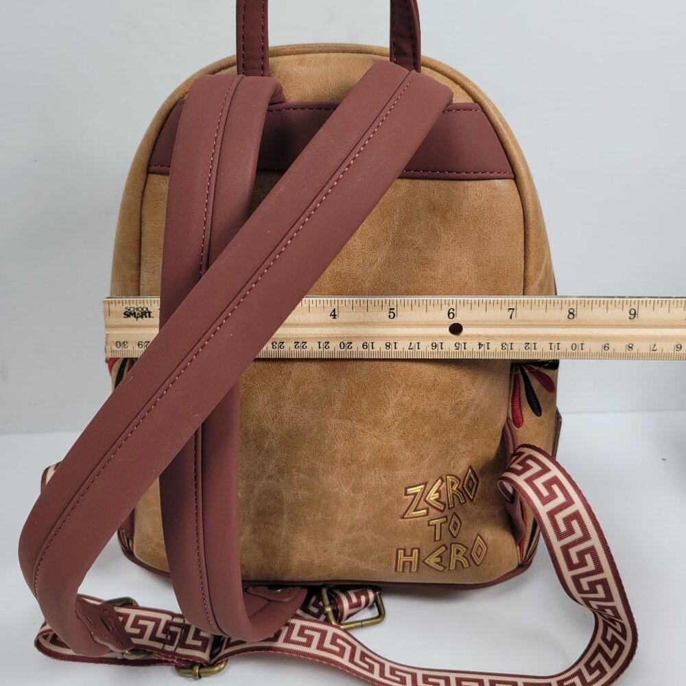 Disney Loungefly Hercules Mini Brown Backpack With Adjustable Straps - Picture 8 of 8